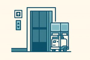 エレベーターとAGVの連携