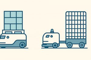 パレット、カゴ台車のAGV活用